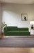 neudot Diva LHS Sofa Chaise Lounger with Golden Legs for Living Room|Bedroom|2 Person Sofa|Diwan|Premium Fabric | Solid Wood Frame|2 Seater (Colour : Emerald Green (DIY))
