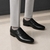 The Lando Ruosh Men Black Bicycle-Cut Lace-Up