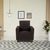 neudot Roman Sofa for Living Room |1 Person Sofa|Premium Fabric with Cushioned Armrest | Solid Wood Frame|1 Seater in Chocolate Brown Color