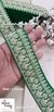 Green Pearl & Sequence Fabric Lace