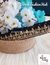 Sequenced Dark Blue Charming Embroidered Trim