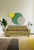 neudot Scott Sofa for Living Room |3 Persons Sofa|Premium Leatherette with Cushioned Armrest | Solid Wood Frame|3 Seater in Misty Green Color