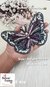 Handmade Black & Multi-Color Butterfly Design