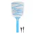 Rechargeable Premium Large Head Mosquito Swatter Racket | Unbreakable | Warranty (EN-19MS | Blue)