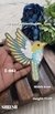 Right Side Facing Yellow + Sea Green Dove Patch