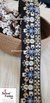 Fine Blue Mix Floral Embroidered Trim