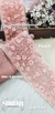 Peach Tone-to-Tone Floral Net Lace