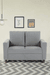 neudot Roman Sofa for Living Room |2 Persons Sofa|Premium Fabric with Cushioned Armrest | Solid Wood Frame|2 Seater in Grey Color