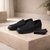 Otes Ruosh Men Black Nubuck Penny Loafers