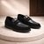 Otes Ruosh Men Black Suede Penny Loafers