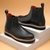 The Dalton Ruosh Men Black Smart Chelsea Boot