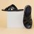 The Pisa Ruosh Men Black Cross Strap Slipper