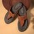 The Indo Walnut Tan Men Sandals Ruosh