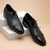 The Axel Ruosh Men Black Deer Leather Shoe