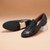 The Cusko Black Men Woven Occasion Slip-On Ruosh