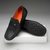 The Seti Ruosh Men Black Handcrafted Leather Loafer