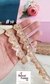 Peach Glint Sequined Organza Lace