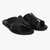Melborn Black Sandals & Flip Flops