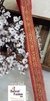 Salmon Pink Embroidered Trim