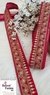 Popping Pink embroidered trim
