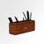 Pen/Pencil Holder | Faux Leather | Rectangular Large | Classic | Tan