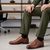 Midtown Florsheim Men Tan Oxford Brogue Shoes