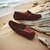 The Seti Burgandy Suede Men Casual Drivers V8 By Ruosh