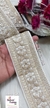 Exquisite Pearl Light Beige Floral Embroidered Lace