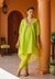 Lime Green V Neck Kurta
