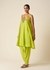 Lime Green Sleevless Kurta