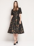 Golden Hour Jacquard Dress