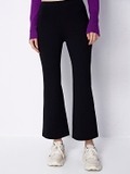 Black kick flare leggings