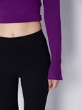 Black kick flare leggings