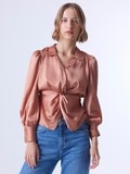Satin Front twisted Top