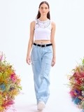 White Tank Crop Top