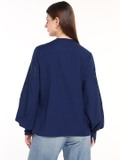 Blue Cutwork Shirt
