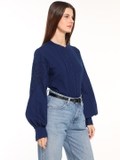 Blue Cutwork Shirt