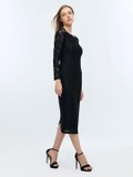 Black Lace Bodycon Dress