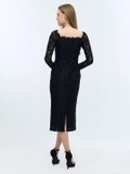 Black Lace Bodycon Dress