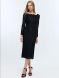 Black Lace Bodycon Dress
