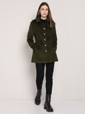 Olive Green Long Coat