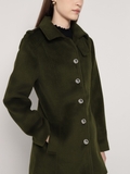 Olive Green Long Coat