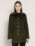 Olive Green Long Coat