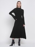 Black Knitted Studded Dress
