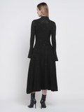 Black Knitted Studded Dress