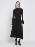 Black Knitted Studded Dress