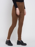 Brown Suede Legging