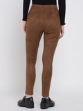 Brown Suede Legging