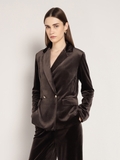Brown Velvet Blazer