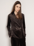 Brown Velvet Blazer